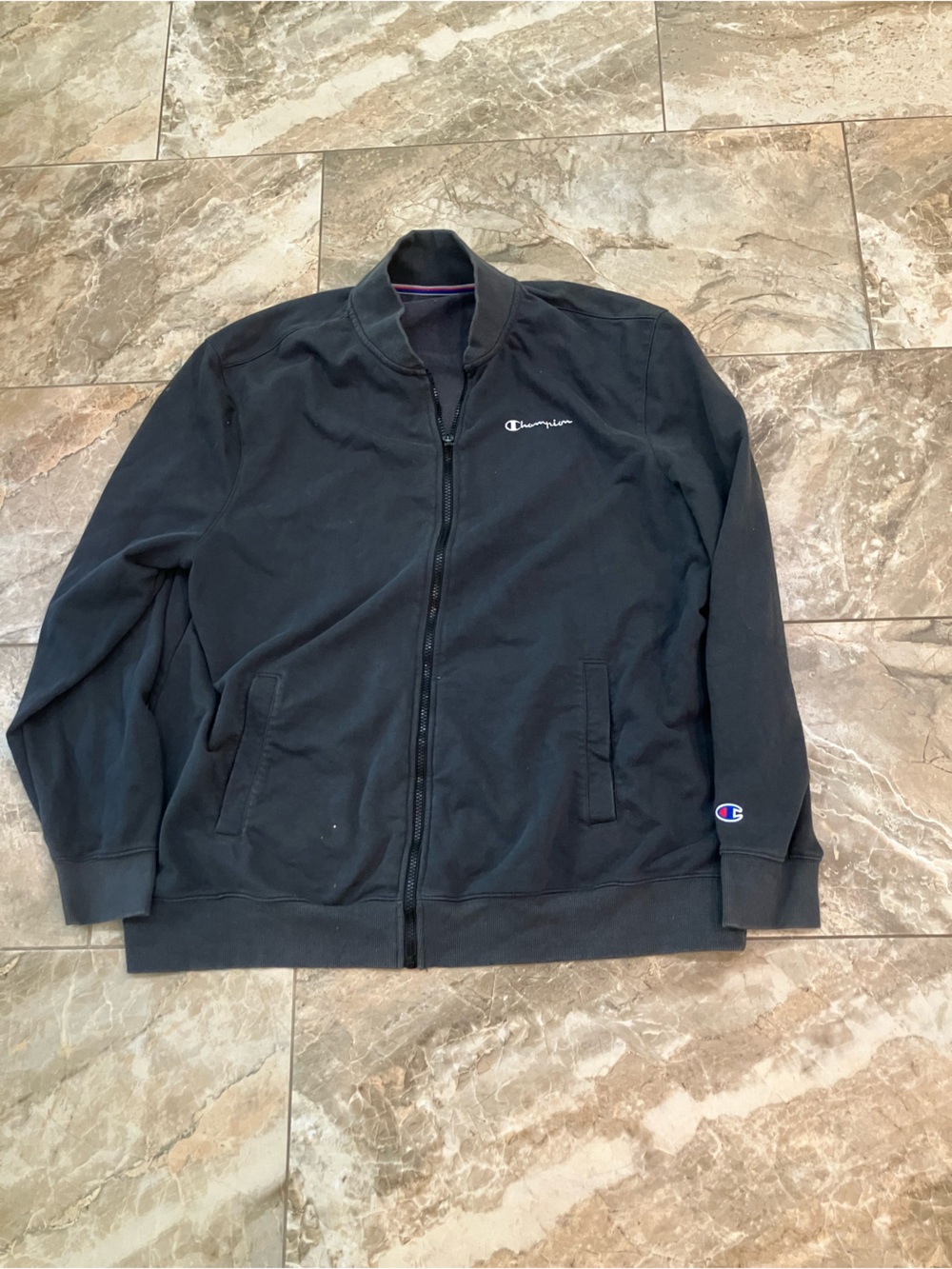 Black champion full zip casual jacket